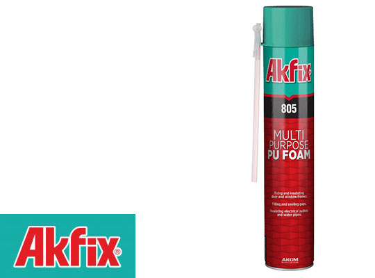 Akfix 805 - Ενός Συστατικού Αφρός Πολυουρεθάνης Γενικής Χρήσης (εφαρμογή χειρός)