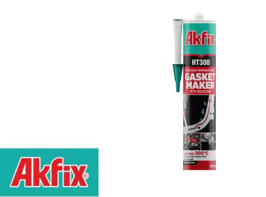 Akfix HT300 - Ενός Συστατικού, Οξινη Σιλικόνη για Υψηλές Θερμοκρασίες